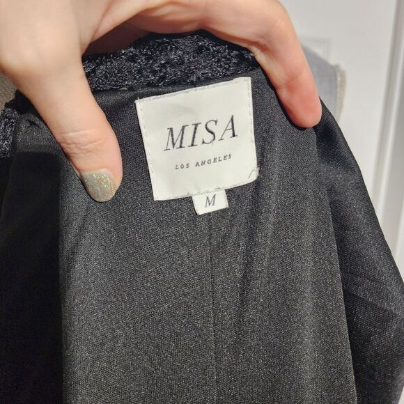 MISA Los Angeles lace wrap dress - Picture 4 of 6